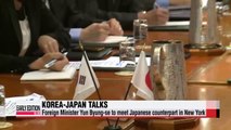 Foreign ministers of Korea, Japan to meet in New York