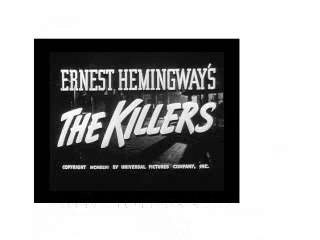 Les Tueurs  - DVD - Extrait bonus 1