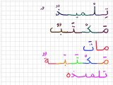 leçon 4 - vidéo 3 - Exemples de mots avec les lettres ت ة et les lettres précédentes affectées de Voyelles