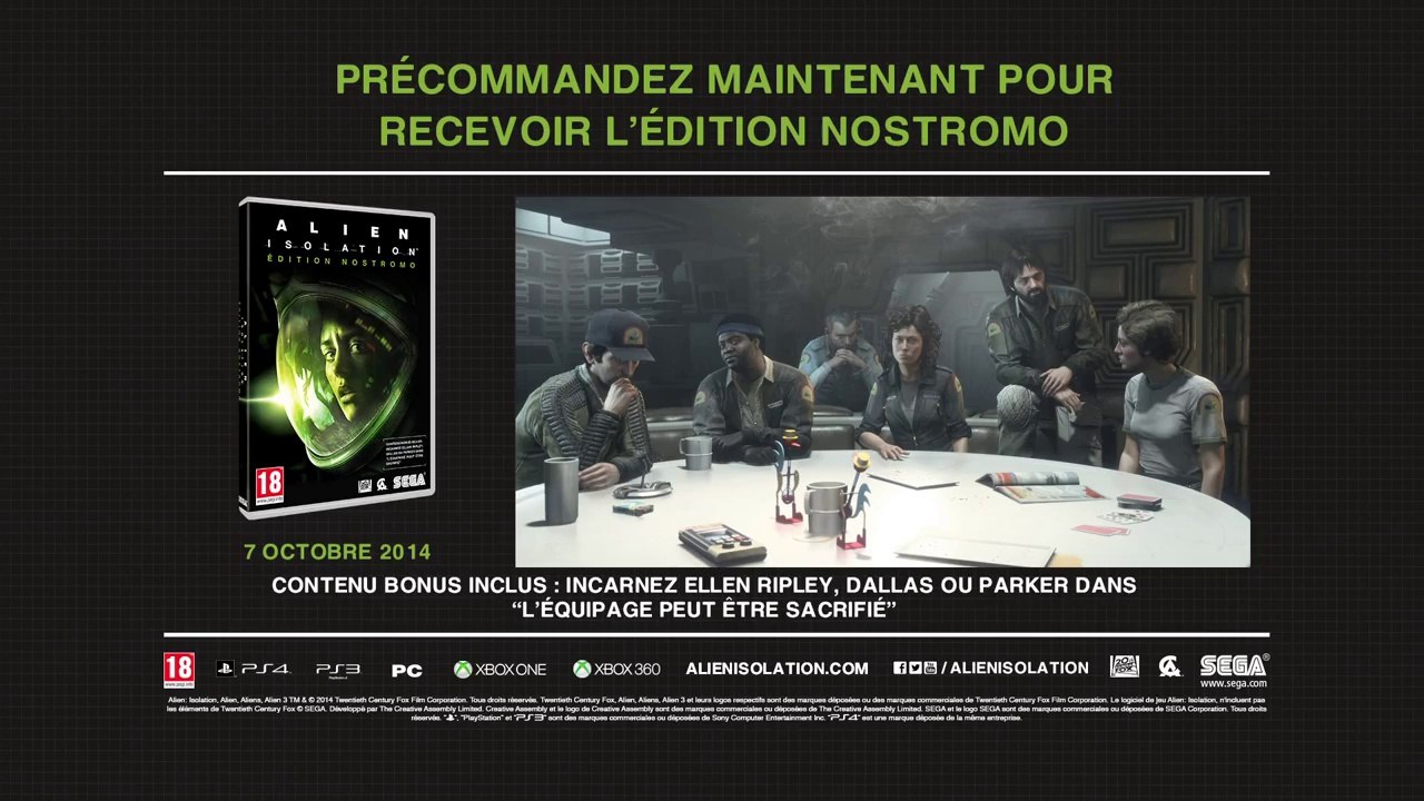 Alien : Isolation - Bande-annonce "Feinte"