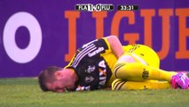 Goal Keeper gets violently kicked in the groin - Hope he already has kids!