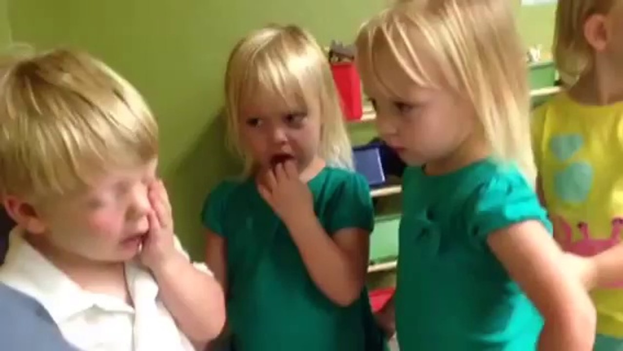 Cute Toddlers Adorably Debate The Weather.. and fight! "You poke my heart"