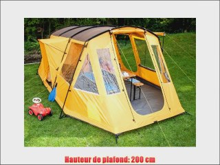 Skandika Nordland Tente familiale tunnel 6 personnes Orange 580 x 440 cm