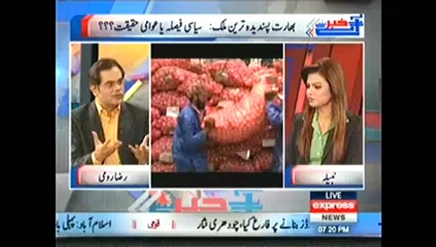 Khabar Se Agay Raza Rumi speaks about Free Trade with India – 21st March 2014