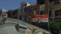 Syrian army extends grip in town northeast of Damascus
