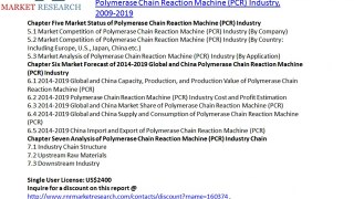 Polymerase Chain Reaction Machine Industry Global and Chinese Forecast to 2019