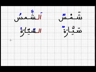 Leçon 13 - Vidéo 5 - Les lettres solaires - الـحـروف الـشـمـسـيـة