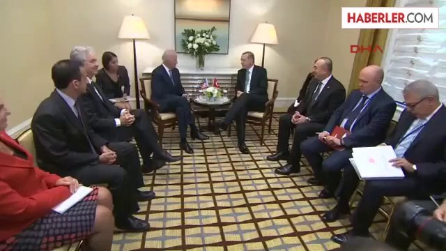 Cumhurbaşkanı Erdoğan, ABD Başkan Yardımcısı Joseph Bıden ile Görüştü
