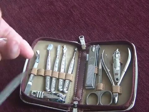 RIMEI® 11 in 1 Nail Clipper Kit Stainless Steel Manicure Set Nail File Eyebrow Scissor Earpick