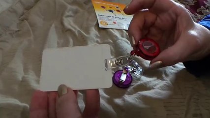 Swingline GBC Retractable Badge Reel, Translucent Primary Color Assortment