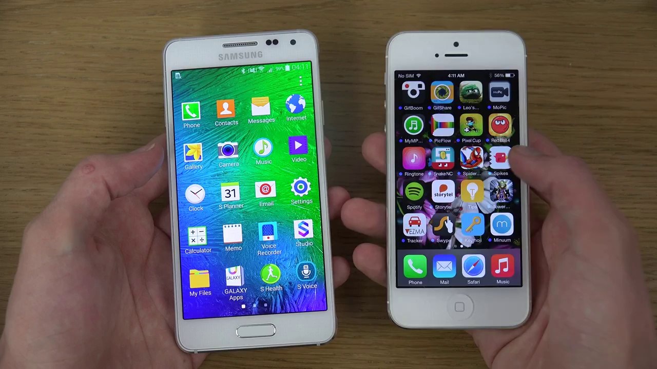 Samsung Galaxy Alpha vs. iPhone 5 iOS 8 - Which Is Faster