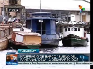 Naufraga barco con turistas en el río Paraguay, hay 2 muertos