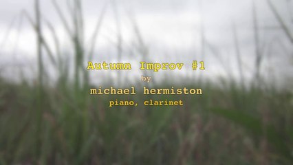 autumn improv #1 by michael hermiston (clarinet, piano)