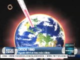 Agosto es el mes más cálido en el mundo desde 1880