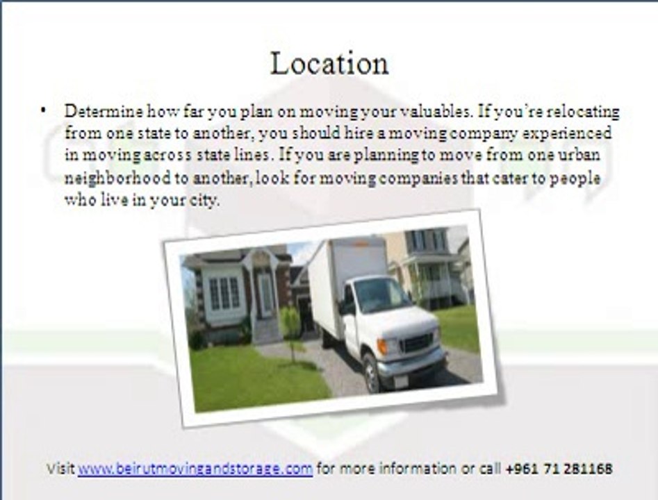 5 Tips on hiring trusted Moving & Relocation Company in Beirut, Lebanon