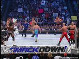 RVD & Rey Mysterio vs Eddie Guerrero & Booker T vs Reigns & Jindrak vs Bashams Smackdown 13.01.2005