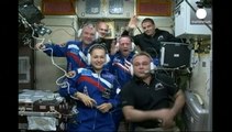 La navicella Soyuz attraccata nella Stazione Spaziale Internazionale