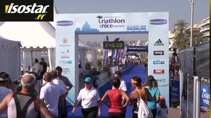 Arrivée Triathlon de Nice Côte d'azur de 03.42.15 à 03.55.55