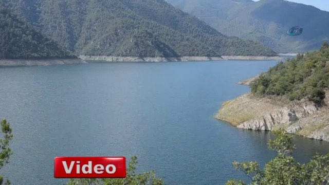 Altınkaya Baraj Gölü'nde su seviyesi düştü