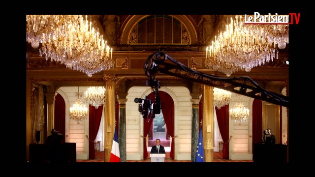 Une minute, une image. Conférence de François Hollande : l'entrée en scène