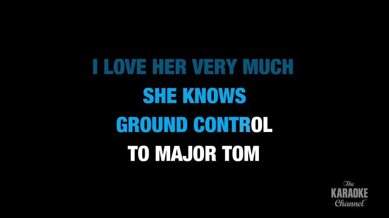 Space Oddity in the Style of _David Bowie_ with lyrics (no lead vocal)
