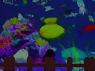 В Токио детские рисунки оживают на цифровом экране