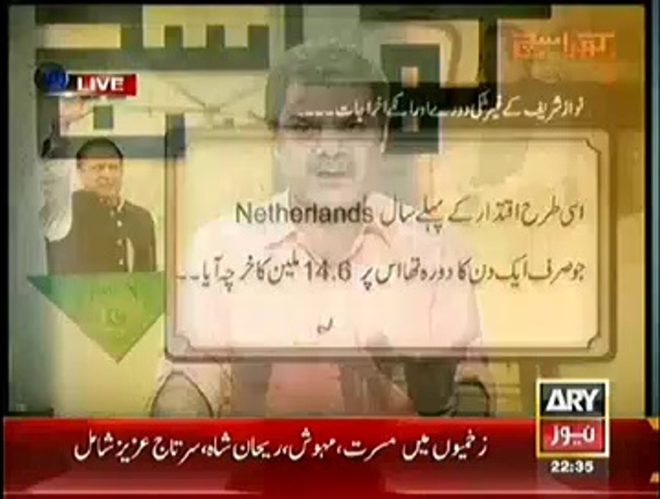 Mubashir Luqman Shows Expenditures Of Nawaz Sharif's International Visits In One Year