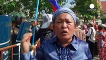 اعتراض در پنوم پن به توافق کامبوج با استرالیا برای مهار پناهجویان