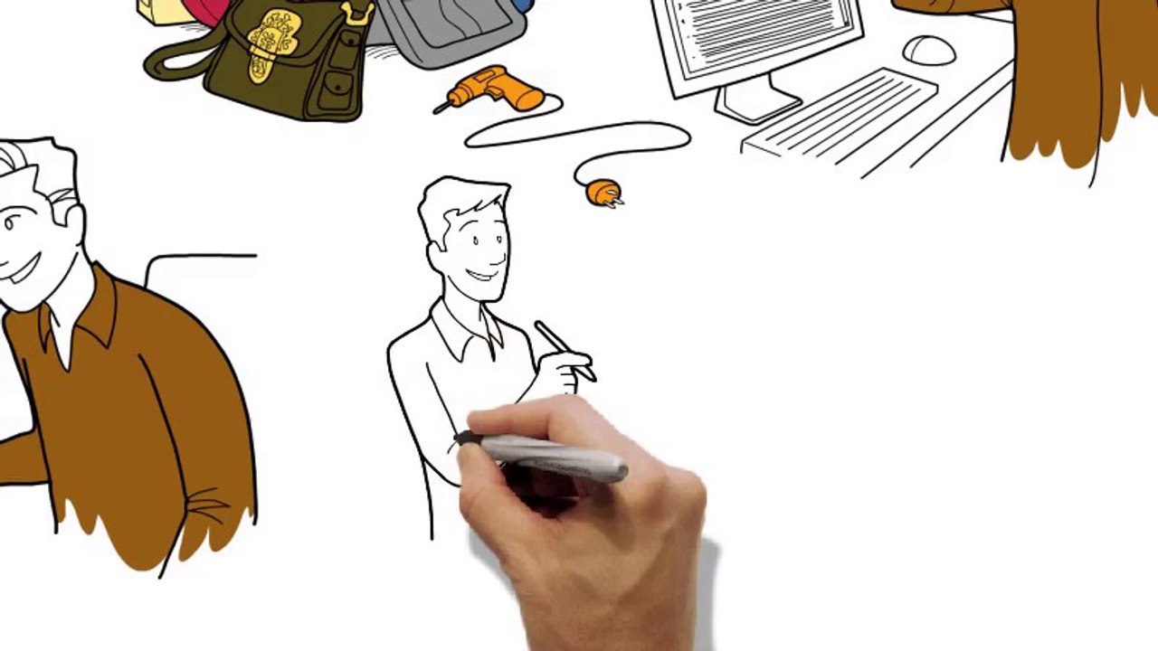 Whiteboard Animation for HireJungle by Cartoon Media - Video Scribe Production Company