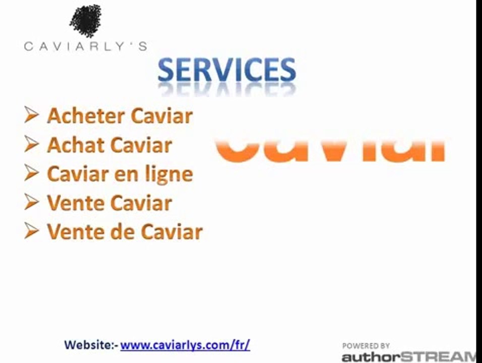 Achat caviar sur caviarlys.com