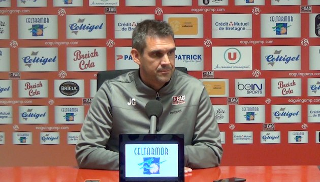 MHSC-EAG: la conférence de presse d'avant match de Jocelyn Gourvennec