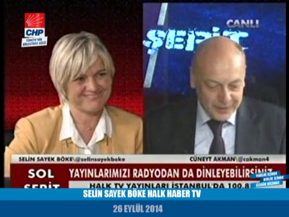 SELİN SAYEK BÖKE HALK HABER TV 26/09/2014