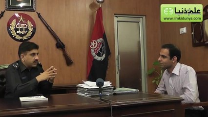 Qasim Ali Shah takes interview of S.S.P Abdul Ghaffar Qaiserani