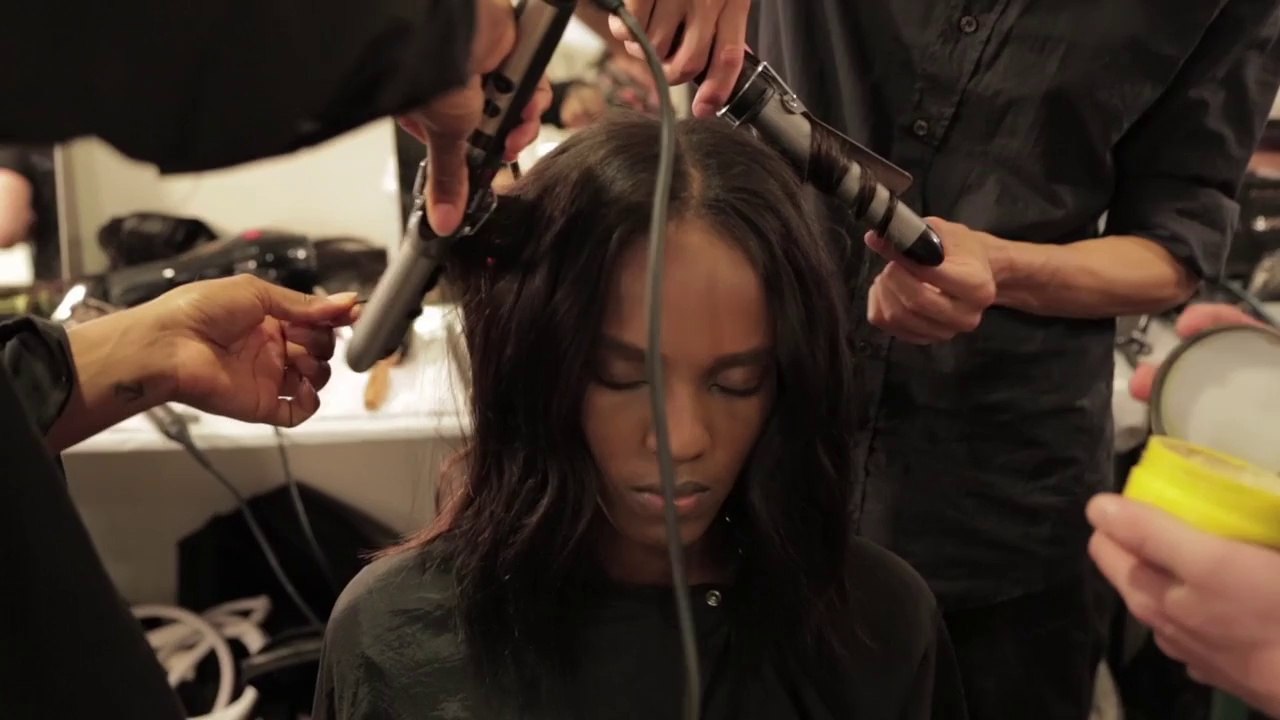 Les cheveux du défilé Dries Van Noten par Sam Mc Knight