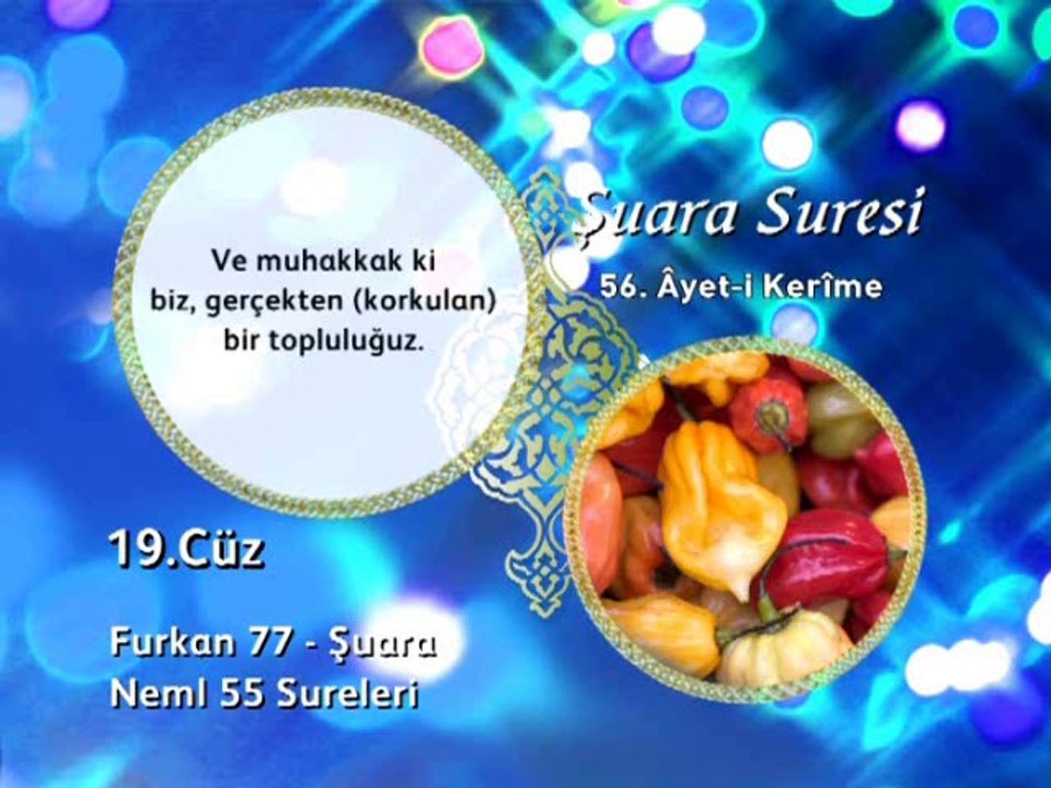 19. cüz 1. bölüm Kur'an-ı Kerim Hatim ve Meal okyay dernegi