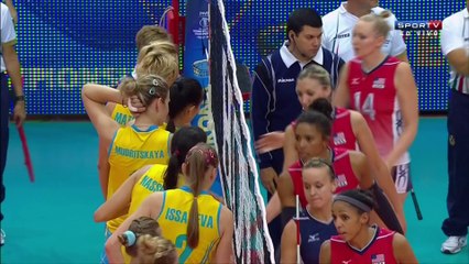 KAZAKHSTAN 0X3 USA SET 3B - VOLLEYBALL WOMEN'S WORLD CHAMPIONSHIP ITALY 2014