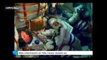 La nave Soyuz despega con la primera cosmonauta rusa del siglo XXI