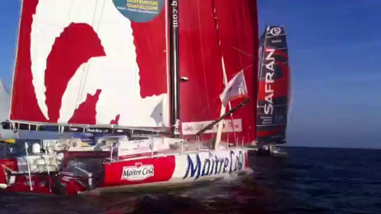 Départ des #imoca de #lorient en préparation de la #routedurhum