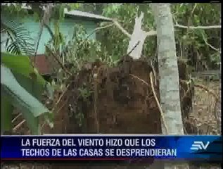Fuertes vientos causan temor en cantón de Napo