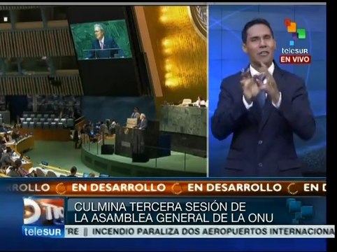 Continúa 69 Asamblea General de la Organización de Naciones Unidas