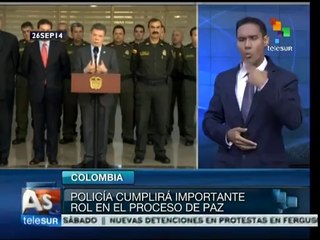 Policía será clave en la Colombia del posconflicto: presidente Santos