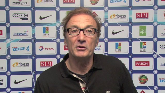 Après HAC - Dijon (1-0), réaction d'Erick Mombaerts