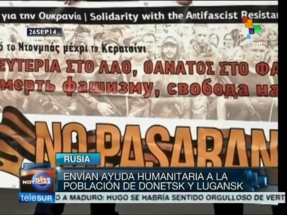 Envían desde Rusia ayuda humanitaria a Lugansk y Donetsk