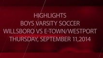 Boys Soccer - Willsboro Warriors vs Elizabethtown - Westport Griffins 09-11-2014 - Highlights