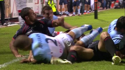 Bayonne-Toulouse: Essai Anthony Etrillard (BAY) - J7 - Saison 2014/2015