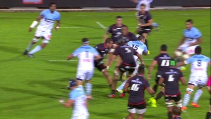 Bayonne-Toulouse: Essai Charles Ollivon (BAY) - J7 - Saison 2014/2015