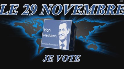Le 29 novembre je vote Nicolas sarkozy