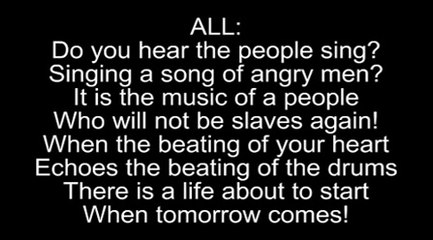Do You Hear the People Sing_ (+ reprise) Lyrics