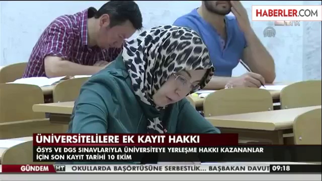 Üniversiteye Kayıt Yaptıramayanlara Müjde