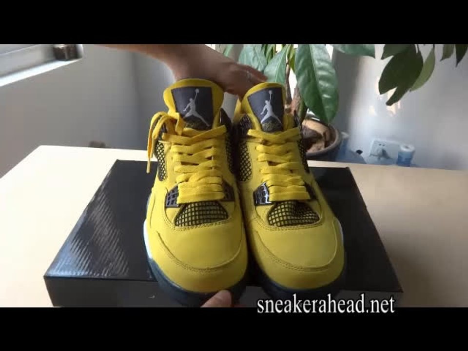 Authentic Air Jordan 4 (IV) Retro LS Lightning Tour Yellow Reviews